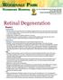 Retinal Degeneration Basics