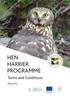 HEN HARRIER PROGRAMME. Terms and Conditions