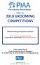 2018 GROOMING COMPETITIONS