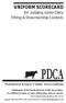 PDCA UNIFORM SCORECARD. for Judging Junior Dairy Fitting & Showmanship Contests. Purebred Dairy Cattle Association