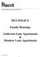 PET POLICY. Family Housing: Anderson Lane Apartments & Meadow Lane Apartments