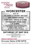 WORCESTER. SATURDAY 19 th MAY 2018 STORE SHEEP at 10.30am FOLLOWED BY DS & LE WADLAND SALE at 11.15am KIMBER TEXELS at 12noon STORE CATTLE at 11.