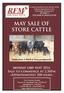 MAY SALE OF STORE CATTLE