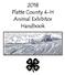 2018 Platte County 4-H Animal Exhibitor Handbook
