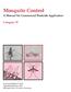 Mosquito Control. A Manual for Commercial Pesticide Applicators. Category 7F