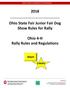 Ohio State Fair Junior Fair Dog Show Rules for Rally. Ohio 4-H Rally Rules and Regulations