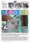NEWSLETTER. WE CARE ANIMAL RESCUE - Proudly Serving Napa Valley for 34 years
