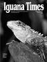 Iguana Times THE JOURNAL OF THE INTERNATIONAL IGUANA SOCIETY VOLUME 9, NUMBER 4 DECEMBER 2002 $6.00