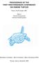 PROCEEDINGS OF THE FIRST MEDITERRANEAN CONFERENCE ON MARINE TURTLES