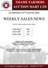 WEEKLY SALES NEWS STOCK SOLD DURING THE WEEK. Prime Sheep 1381 Store Cattle 118 Prime Cattle 141