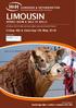 LIMOUSIN. Friday 4th & Saturday 5th May 2018 SPRING SHOW & SALE OF BULLS. (Premier BLCS Collective Sale under new Herd Health Rules)
