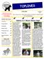 TOPLINES. Updates on 2 Recent Rescue Dogs! Inside this issue: TOPLINES