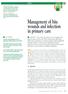 Management of bite wounds and infection in primary care
