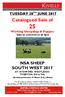Catalogued Sale of. Working Sheepdogs & Puppies Sale to commence at 3pm NSA SHEEP SOUTH WEST 2017 AT AYSHFORD, WESTLEIGH, TIVERTON, EX16 7HL