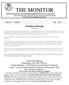 THE MONITOR. Volume 22 Number 5 May President's Message Jim Horton