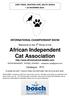 African Independent Cat Association
