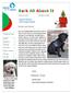 Hannah Crane. Dogs for the Deaf Foster Puppy Program. Thank you letter. Bark All About It
