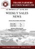 WEEKLY SALES NEWS STOCK SOLD DURING THE WEEK. Store Cattle - 76 Prime Sheep 1753 Prime Cattle - 221