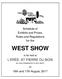 Schedule of Exhibits and Prizes, Rules and Regulations for the WEST SHOW. to be held at L ERÉE, ST PIERRE DU BOIS (BY KIND PERMISSION OF MR D BEST)