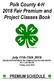 Polk County 4-H 2018 Fair Premium and Project Classes Book