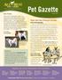 Pet Gazette. Stop by one of our convenient store locations: Senior Diets: New Thinking for Old Dogs. Dear Friends,