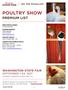 POULTRY SHOW PREMIUM LIST WASHINGTON STATE FAIR SEPTEMBER 1 24, 2017 (CLOSED TUESDAYS & WED. SEPT. 6)