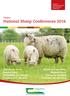 National Sheep Conferences 2016