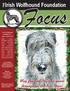 Focus. Irish Wolfhound Foundation. May Joy and Peace be yours throughout the New Year! THE. Focus. Focus is a publication of The Irish Wolf-