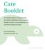 Care Booklet. By The Tortoise Shop.   The Tortoise Shop Care Booklet