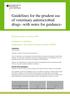 Guidelines for the prudent use of veterinary antimicrobial drugs -with notes for guidance-