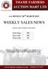 WEEKLY SALES NEWS STOCK SOLD DURING THE WEEK. Prime Sheep 2093 Store Cattle 448 Prime Cattle 353