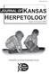 ISSN X KANSAS HERPETOLOGY JOURNAL OF NUMBER 16 DECEMBER Published by the Kansas Herpetological Society
