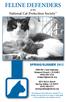 FELINE DEFENDERS SPRING/SUMMER of the National Cat Protection Society