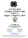DRA. 4-H Fair Book OTSEGO COUNTY FAIR. August 1-August 6, 2017