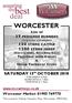WORCESTER. SATURDAY 13 th OCTOBER 2018 STORE SHEEP at 10.30am BLONDE CATTLE at 11.00am STORE CATTLE at 11.30am. Worcester Market:
