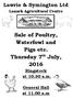 Sale of Poultry, Waterfowl and Pigs etc. Thursday 7 th July, 2016