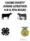 Cache County Junior Livestock 4-H & FFA Rules