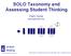 SOLO Taxonomy and Assessing Student Thinking