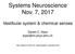 Systems Neuroscience Nov. 7, 2017