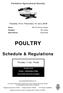 Yorkshire Agricultural Society POULTRY. Schedule & Regulations ENTRIES CLOSE. Poultry Wednesday 23 May. Late entries will not be accepted