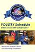 POULTRY Schedule Entries close 10th October 2017