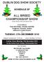 ALL BREED CHAMPIONSHIP SHOW (Under licence of the Irish Kennel Club)