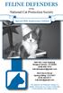 FELINE DEFENDERS. Special 40th Anniversary Edition. of the National Cat Protection Society