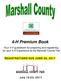 4-H Premium Book. Your 4-H guidebook for preparing and registering for your 4-H Experience at the Marshall County Fair