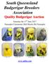 South Queensland Budgerigar Breeders Association Quality Budgerigar Auction