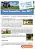 Farm Newsletter - May 2017