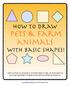 How to draw. pets & farm animals. with basic shapes!