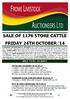 SALE OF 1176 STORE CATTLE FRIDAY 24TH OCTOBER 14