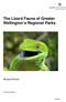 The Lizard Fauna of Greater Wellington s Regional Parks