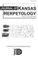 ISSN X KANSAS HERPETOLOGY JOURNAL OF NUMBER 11 SEPTEMBER Published by the Kansas Herpetological Society